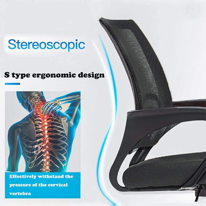 Silla de Oficina Ergonómica BestOffice con Soporte Lumbar (Negro)