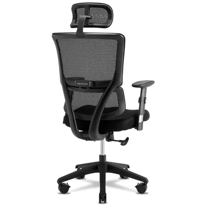 Silla Gamer MAVIX M4 con Malla y Soporte Lumbar (Negro)