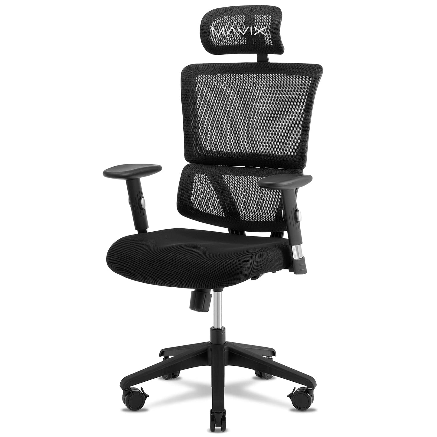 Silla Gamer MAVIX M4 con Malla y Soporte Lumbar (Negro)